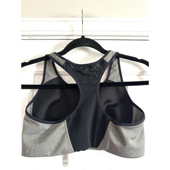 NIKE Victory Shape No-Wire Sports Bra Grey Black Swoosh - Medium - Picture 4 of 6